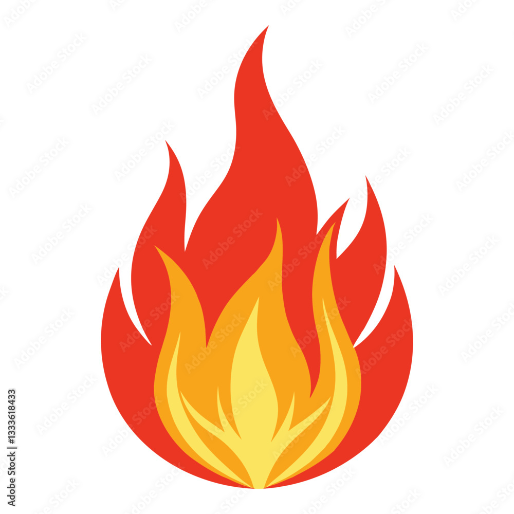 Vibrant Red Fire Flame Illustration for Visual Works
Vibrant Red Fire Flame Illustration for Visual Works