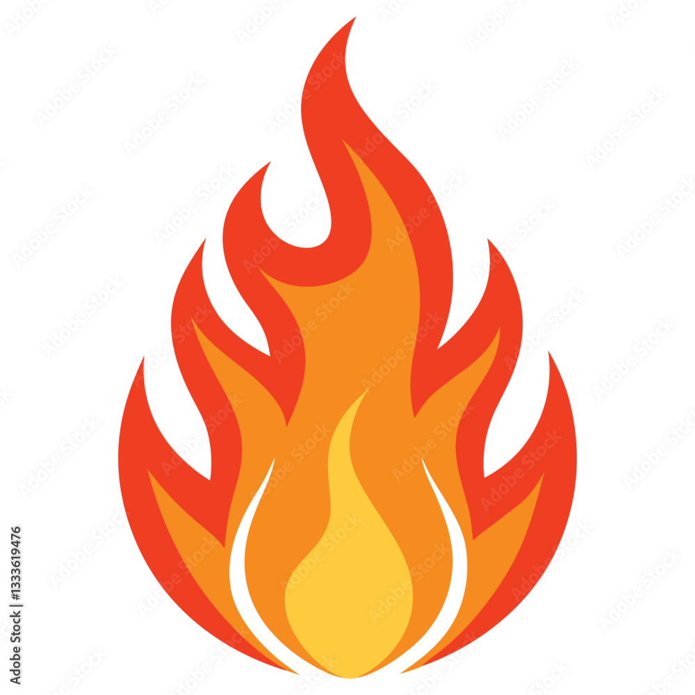 Vibrant Red Fire Flame Illustration for Visual Works
Vibrant Red Fire Flame Illustration for Visual Works