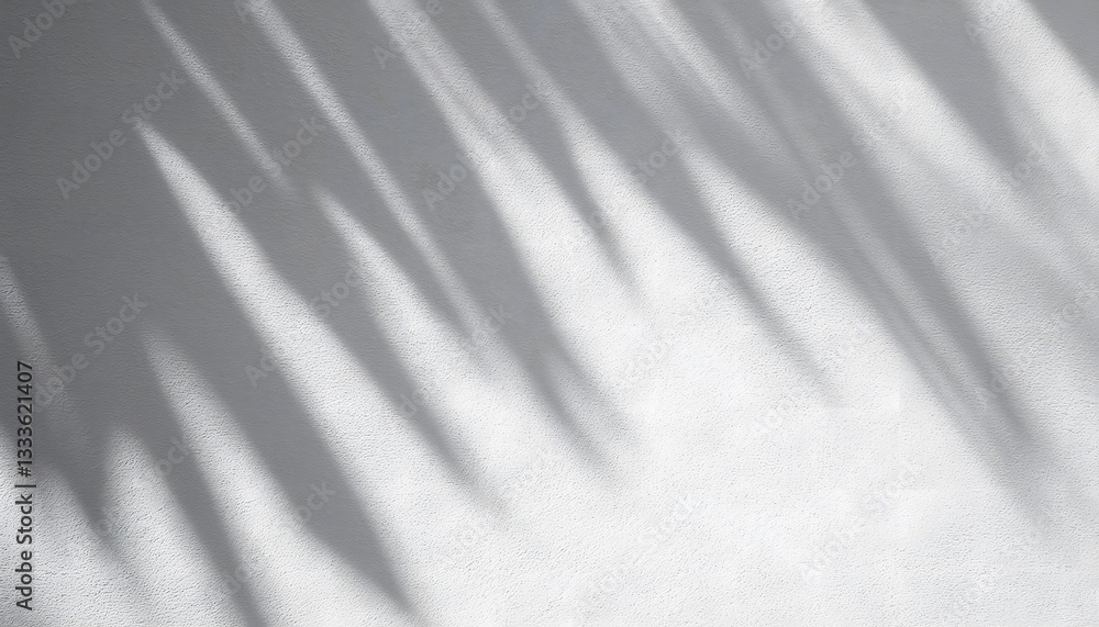 Obraz premium Soft Light and Shadows on Concrete Wall – Abstract Background
