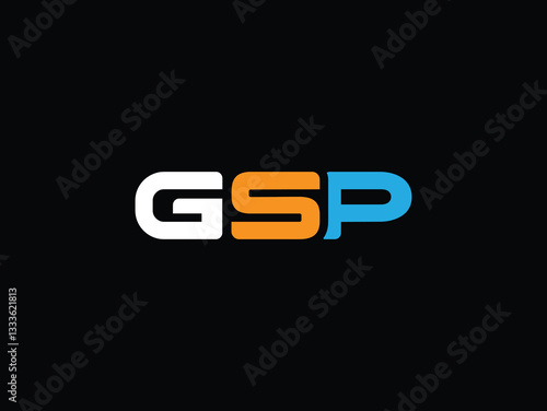 Free Download Gsp unique logo design, letter mark and text gsp modern logo design.eps - GFXLoad