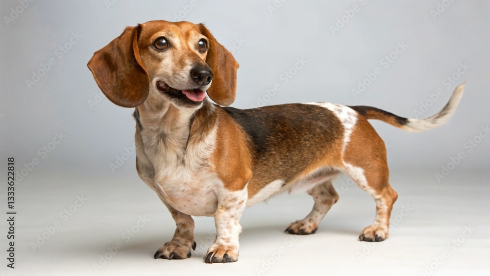 Doxle in full view on studio background Doxle in full view on studio background