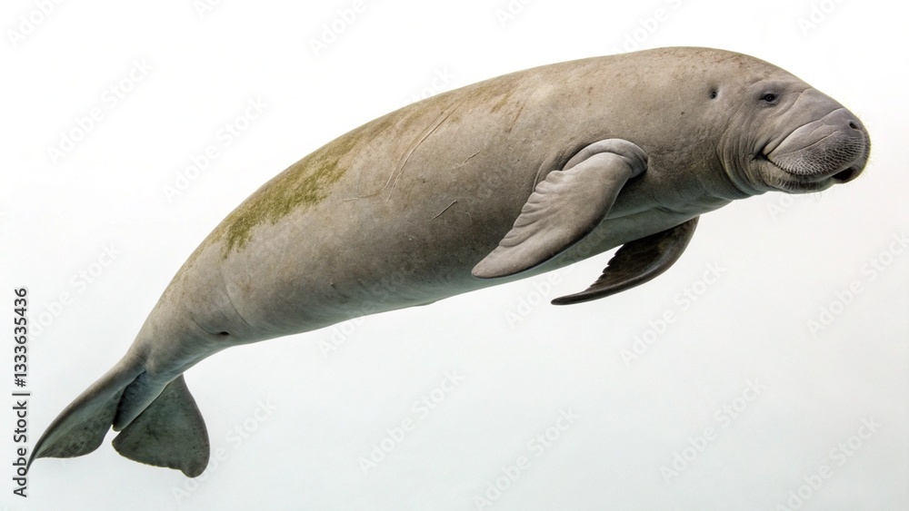 Fototapeta premium dugong in full view on studio background 