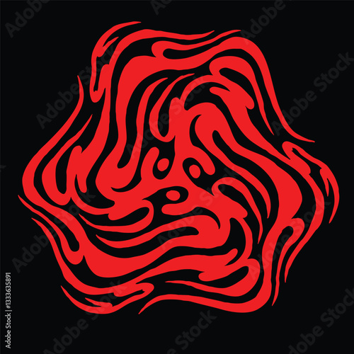 fire japanese traditional element graphic tattoo