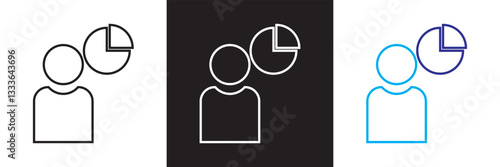 Customer relationship management CRM icon.  Vector illustration. isolated on white and black background. EPS 10 