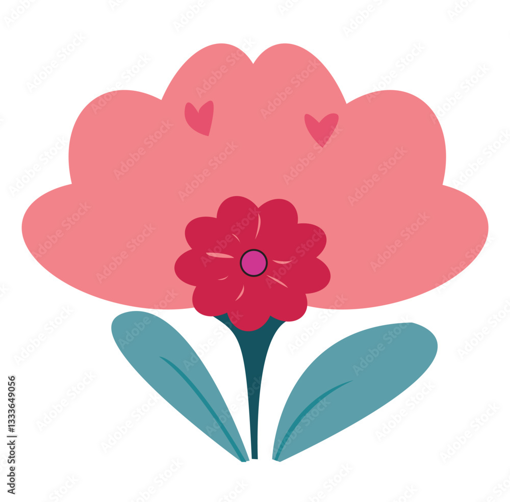 Naklejka premium Flower Illustration