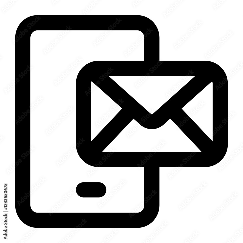 online message icon for illustration