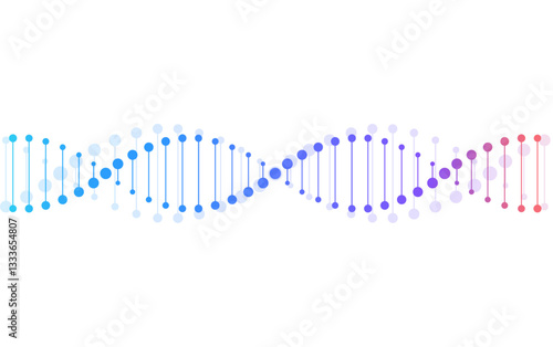 Dna icon on white background