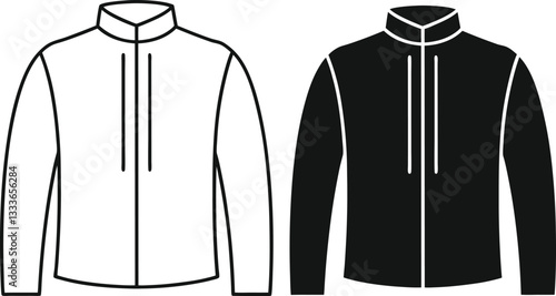 vector illustration of a black shirt