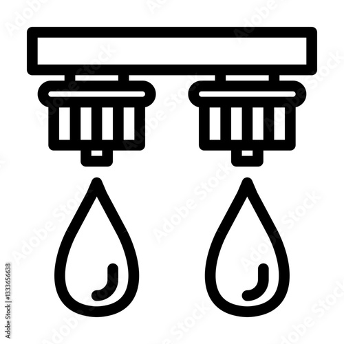 Drip irrigation icon