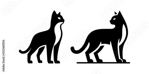 cat silhouette vector