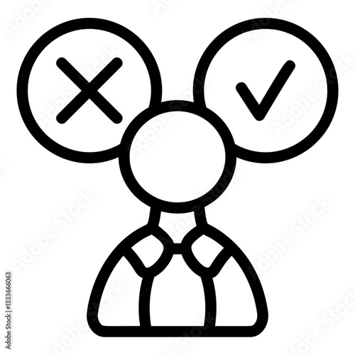 Decision Making Line Icon