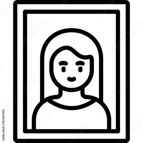 painting portrait icon