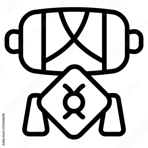Pillow and Bolster Line Icon
