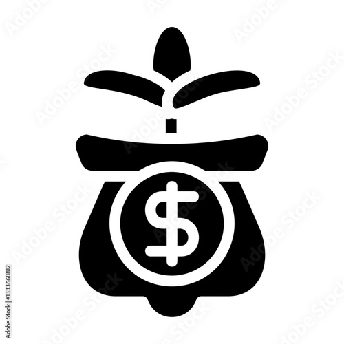 Saving Cost Solid Icon