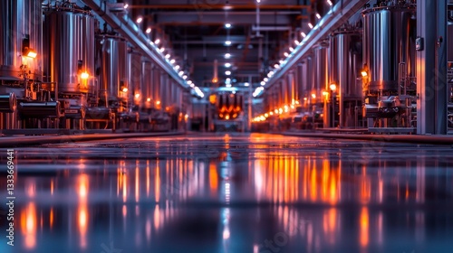 Industrial Ethanol Plant  High Resolution Cinematic Image of Modern Distillery