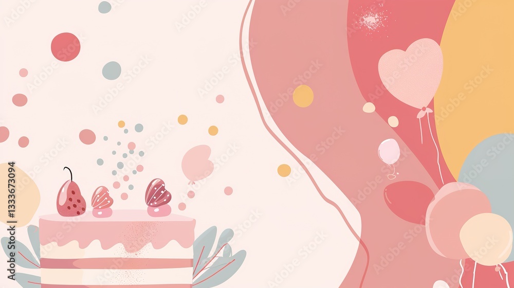 Children's Day Cake Background: A Magical and Playful Sweet World Children's Day Cake Background: A Magical and Playful Sweet World