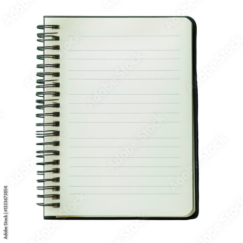 notebook isolated on white background