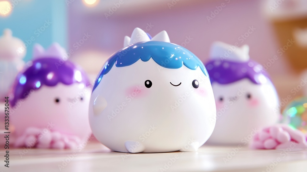 Adorable 3D Cute Cartoon Characters Kawaii Figurines Whimsical Toys Pastel Colors Play Adorable 3D Cute Cartoon Characters Kawaii Figurines Whimsical Toys Pastel Colors Play