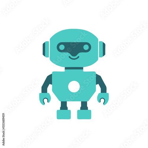Flat Design Robot Illustrations - Digital Future and AI