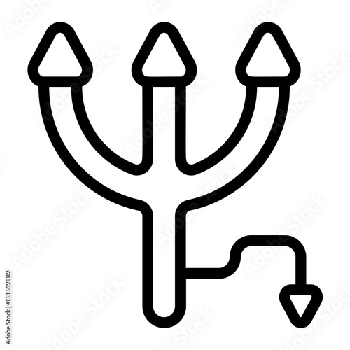 Battle Souls Line Icon