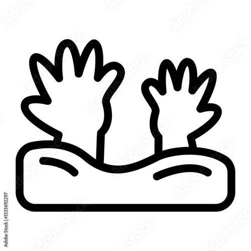 Echos Of Hell Line Icon