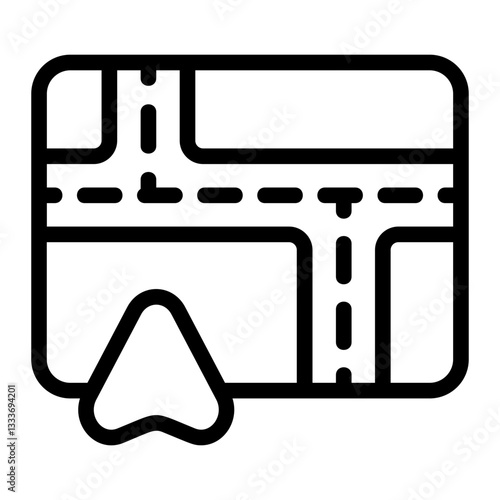 Maps Scale Line Icon