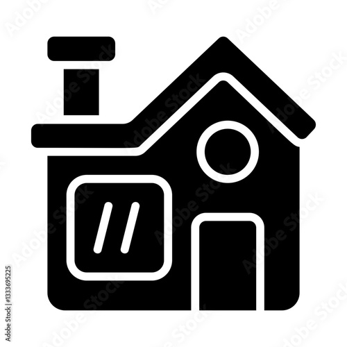 Small Town Solid Icon