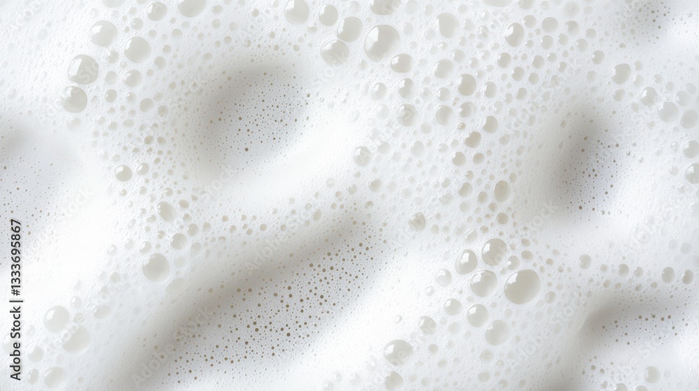 White soap foam isolated on a white background, capturing the airy and bubbly texture of the foam. White soap foam isolated on a white background, capturing the airy and bubbly texture of the foam.