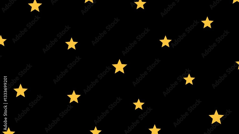 Golden or Yellow Star Background Animation Golden or Yellow Star Background Animation