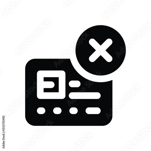 credit limit glyph icon. Strong and solid vector icon for websites, mobile interfaces, presentations, and visual branding. High quality and easy to edit.