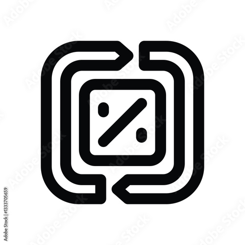 exchange rate  line icon. Clean and minimalist vector icon for websites, mobile apps, presentations, and logos. Fully scalable and customizable for any project.