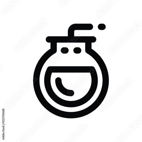 bomb  line icon. Clean and minimalist vector icon for websites, mobile apps, presentations, and logos. Fully scalable and customizable for any project.