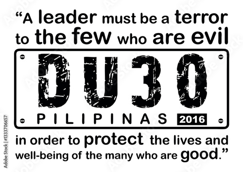 A leader must be a terror to the few who are evil in order to protect the lives and well-being of the many who are good.