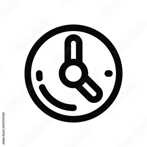 time  line icon. Clean and minimalist vector icon for websites, mobile apps, presentations, and logos. Fully scalable and customizable for any project.
