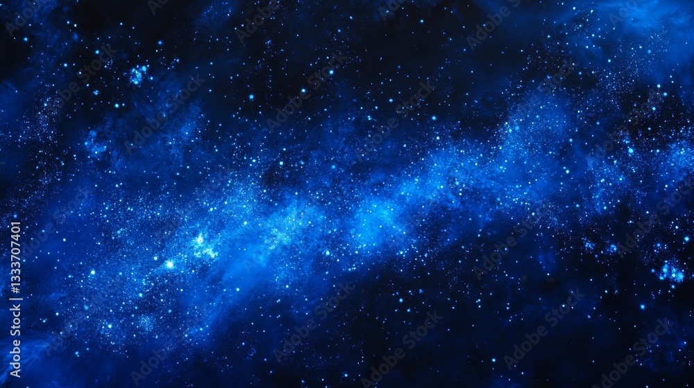 Deep Midnight Blue Canvas Filled with Countless Vibrant Stars Deep Midnight Blue Canvas Filled with Countless Vibrant Stars