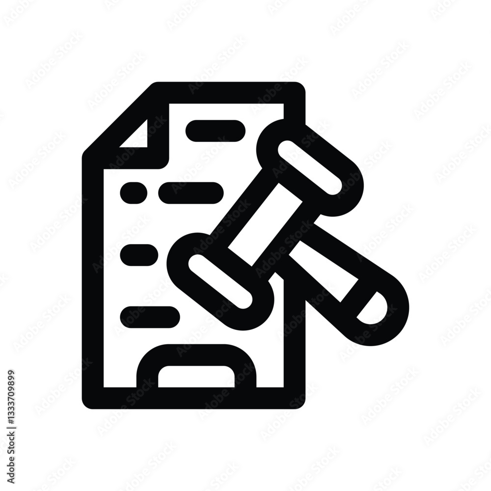 legal document line icon. Clean and minimalist vector icon for websites, mobile apps, presentations, and logos. Fully scalable and customizable for any project. legal document line icon. Clean and minimalist vector icon for websites, mobile apps, presentations, and logos. Fully scalable and customizable for any project.
