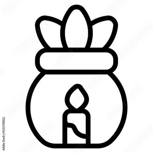 Aromatherapy Line Icon