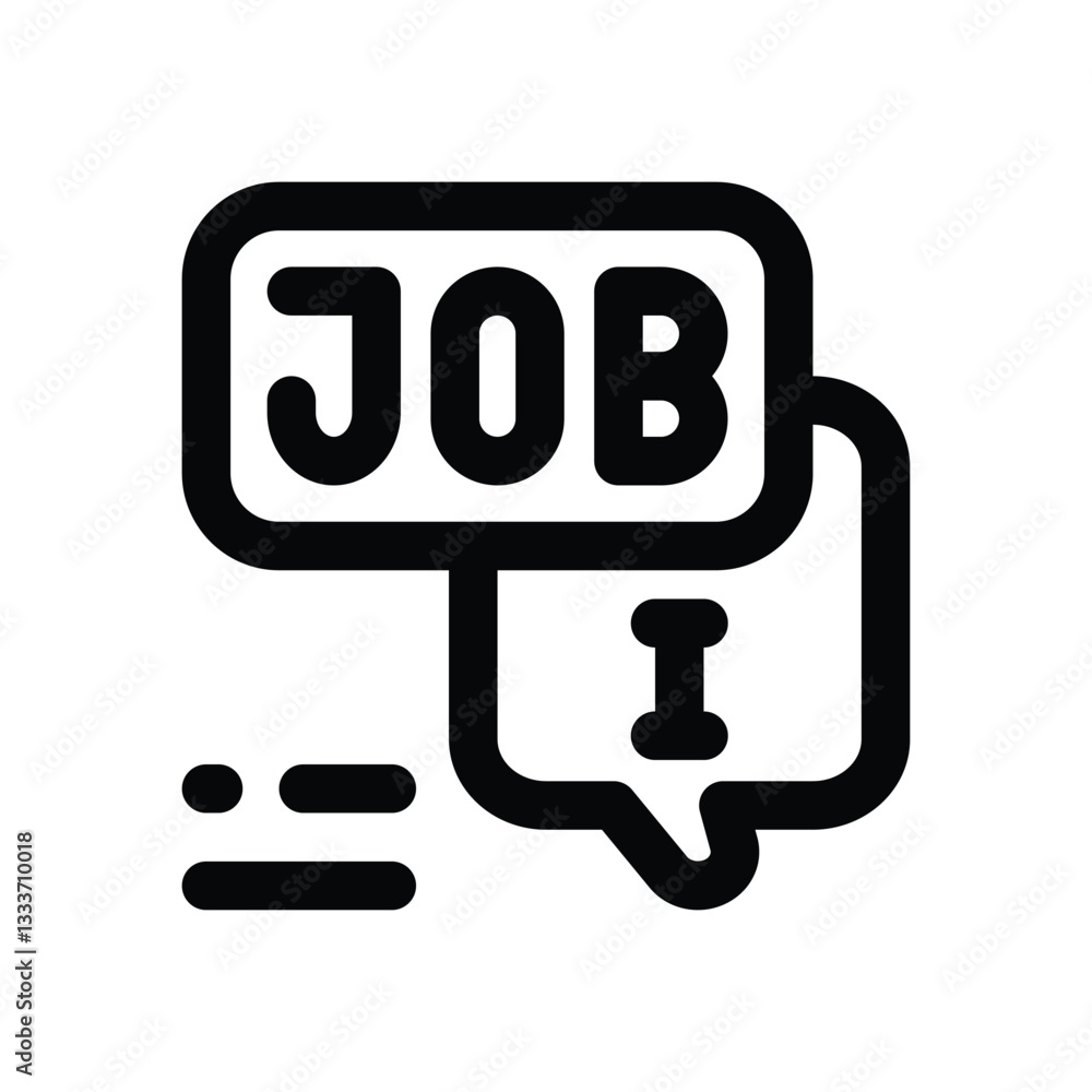 job information line icon. Clean and minimalist vector icon for websites, mobile apps, presentations, and logos. Fully scalable and customizable for any project. job information line icon. Clean and minimalist vector icon for websites, mobile apps, presentations, and logos. Fully scalable and customizable for any project.
