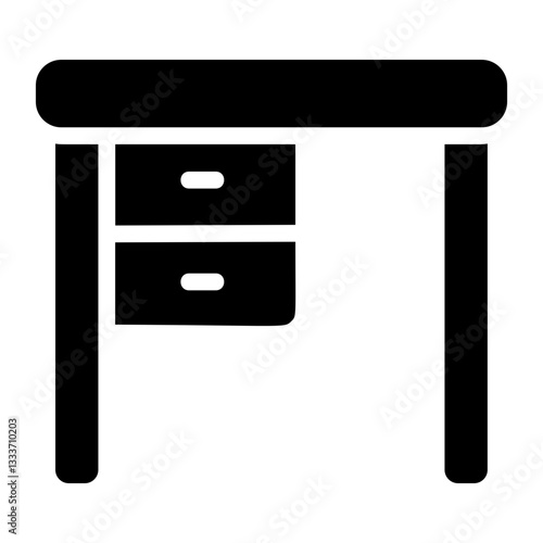 Desk table Solid Icon