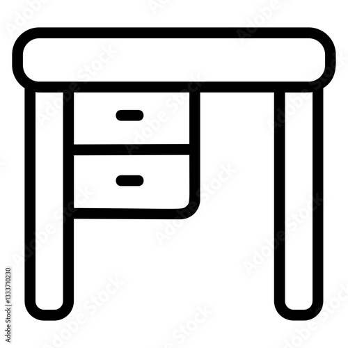 Desk table Line Icon