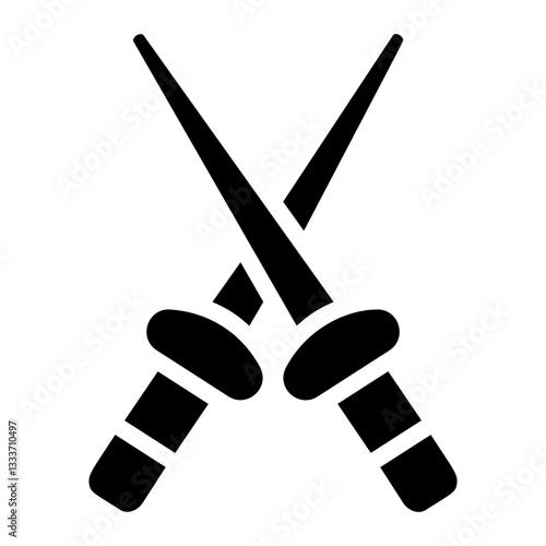 Fencing Solid Icon