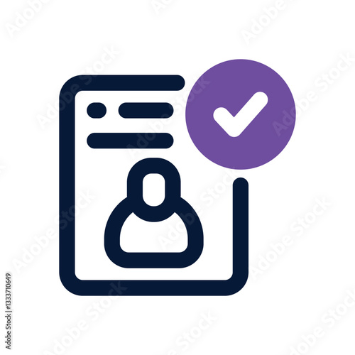 acceptance dual tone icon. Sleek and modern vector icon for websites, mobile apps, marketing materials, and corporate design. Fully scalable and ready to use.