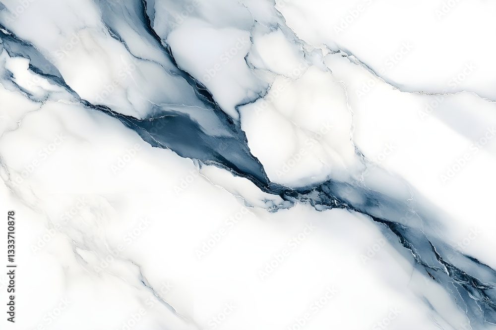 Fototapeta premium Elegant White and Blue Marble Texture Background