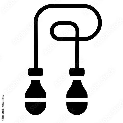 Jump rope Solid Icon