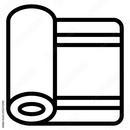 Sports mat Line Icon