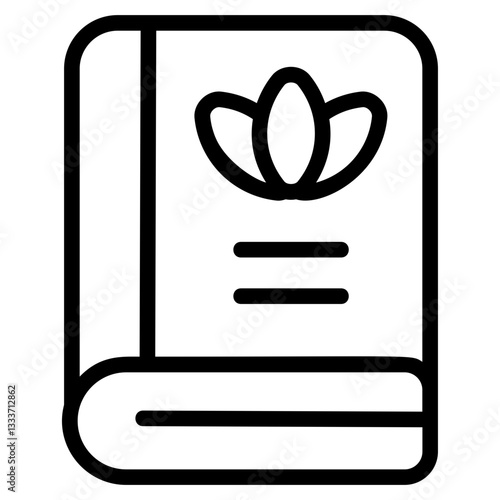 Therapy book Line Icon