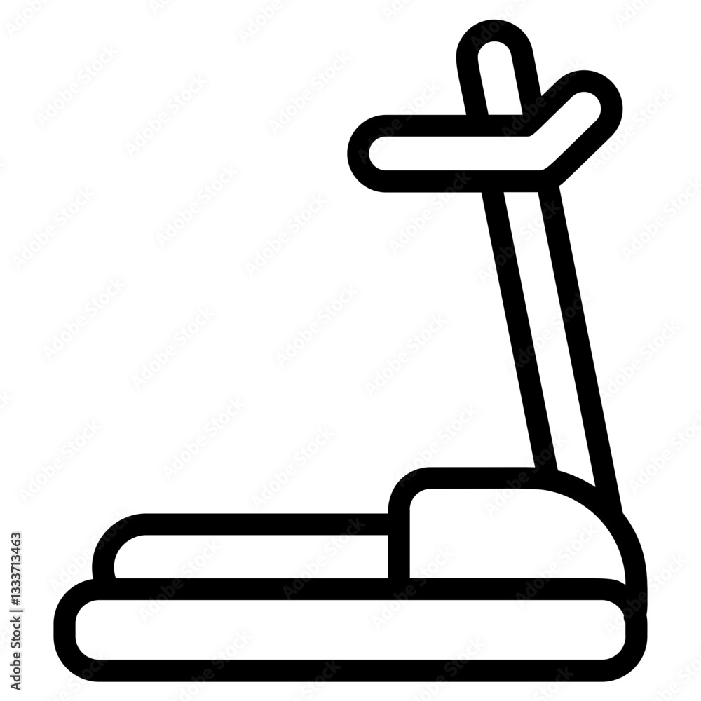 Treadmill Line Icon Treadmill Line Icon
