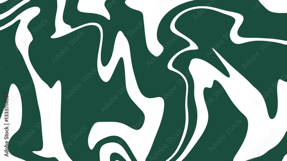 Abstract background with white dark green waves, retro style. Colorful marble wavy background in white dark green color. Abstract background with white dark green waves, retro style. Colorful marble wavy background in white dark green color.
