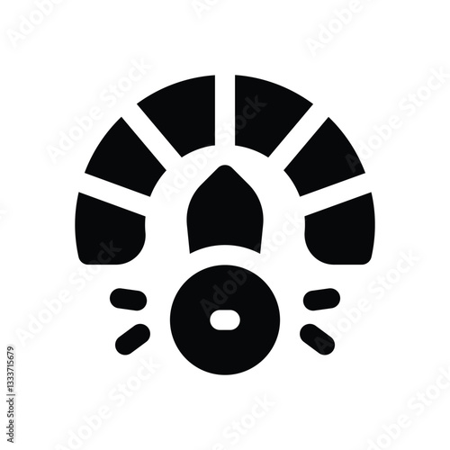 performance glyph icon. Strong and solid vector icon for websites, mobile interfaces, presentations, and visual branding. High quality and easy to edit.