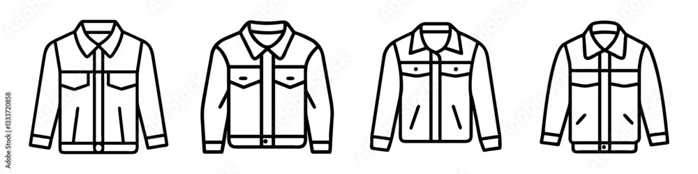faded denim jacket icon, faded denim jacket line art - simple line art of faded denim jacket, perfect for faded denim jacket logos and icons faded denim jacket icon, faded denim jacket line art - simple line art of faded denim jacket, perfect for faded denim jacket logos and icons